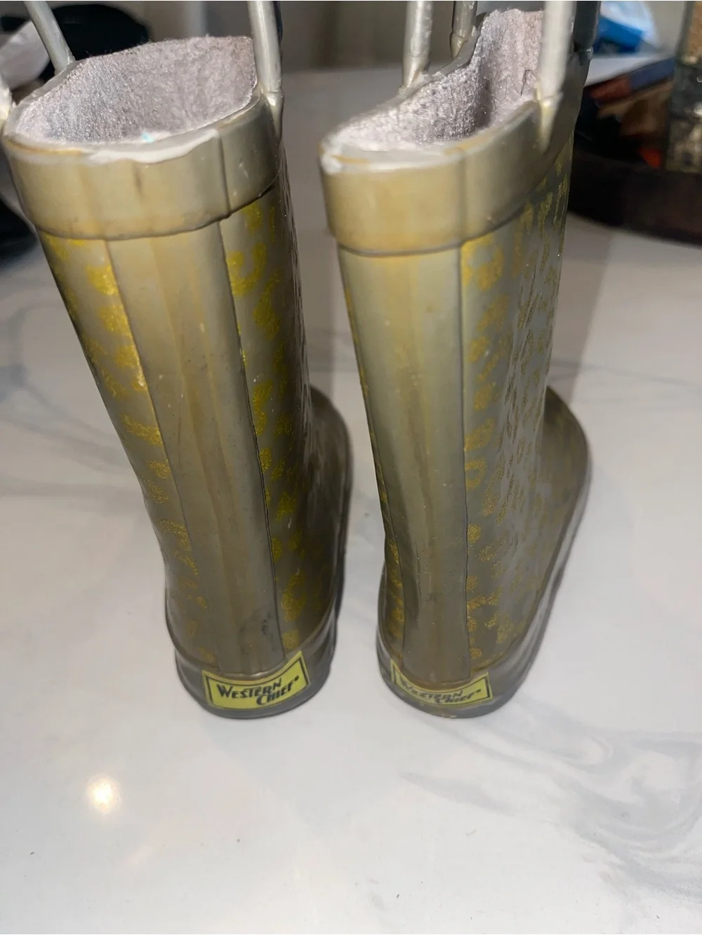 Girls Glitter Rain Boots